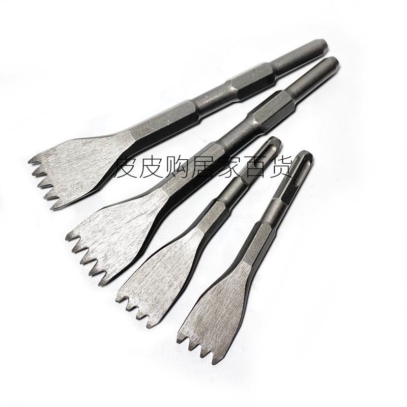 [Ready Stock Special Offer] Electric Pick Chisel Hair Head Wall Alloy Shovel Tooth Type Slotted
