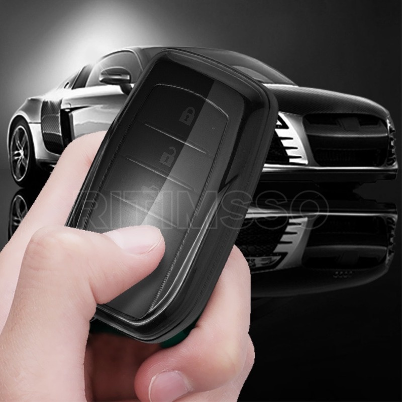 Soft Tpu Car Remote Key Case Cover for Toyota RAV4 Crown Hilux Fortuner