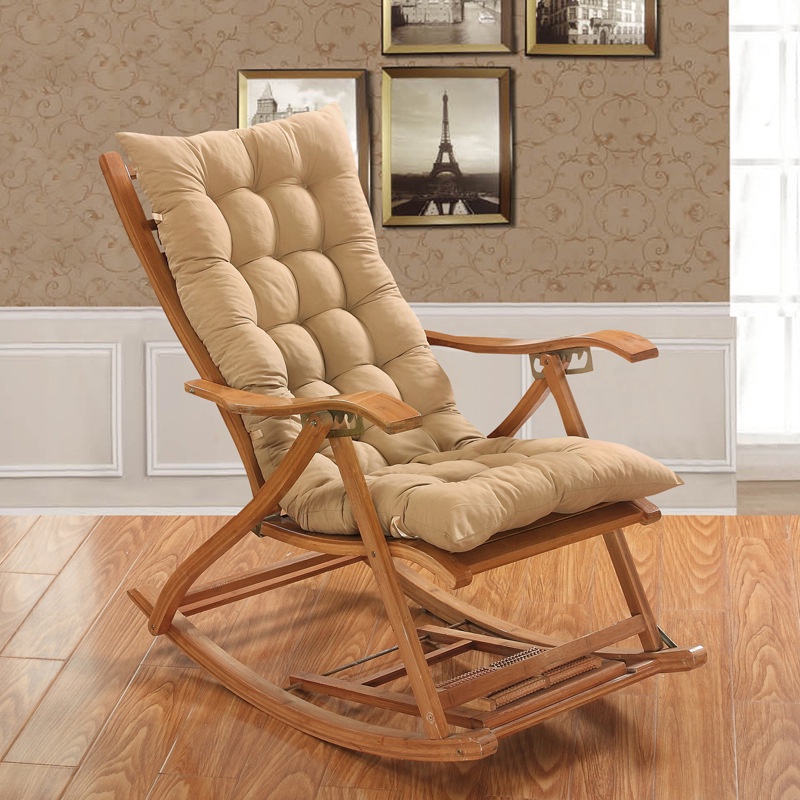 Recliner cushion Thickened four-season universal long rocking chair ...