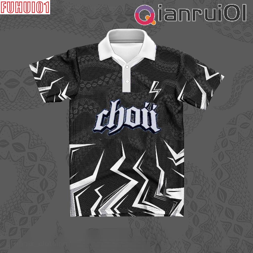 Fuhui Oversized Retro Streetwear Jersey Edisi Element Kilat