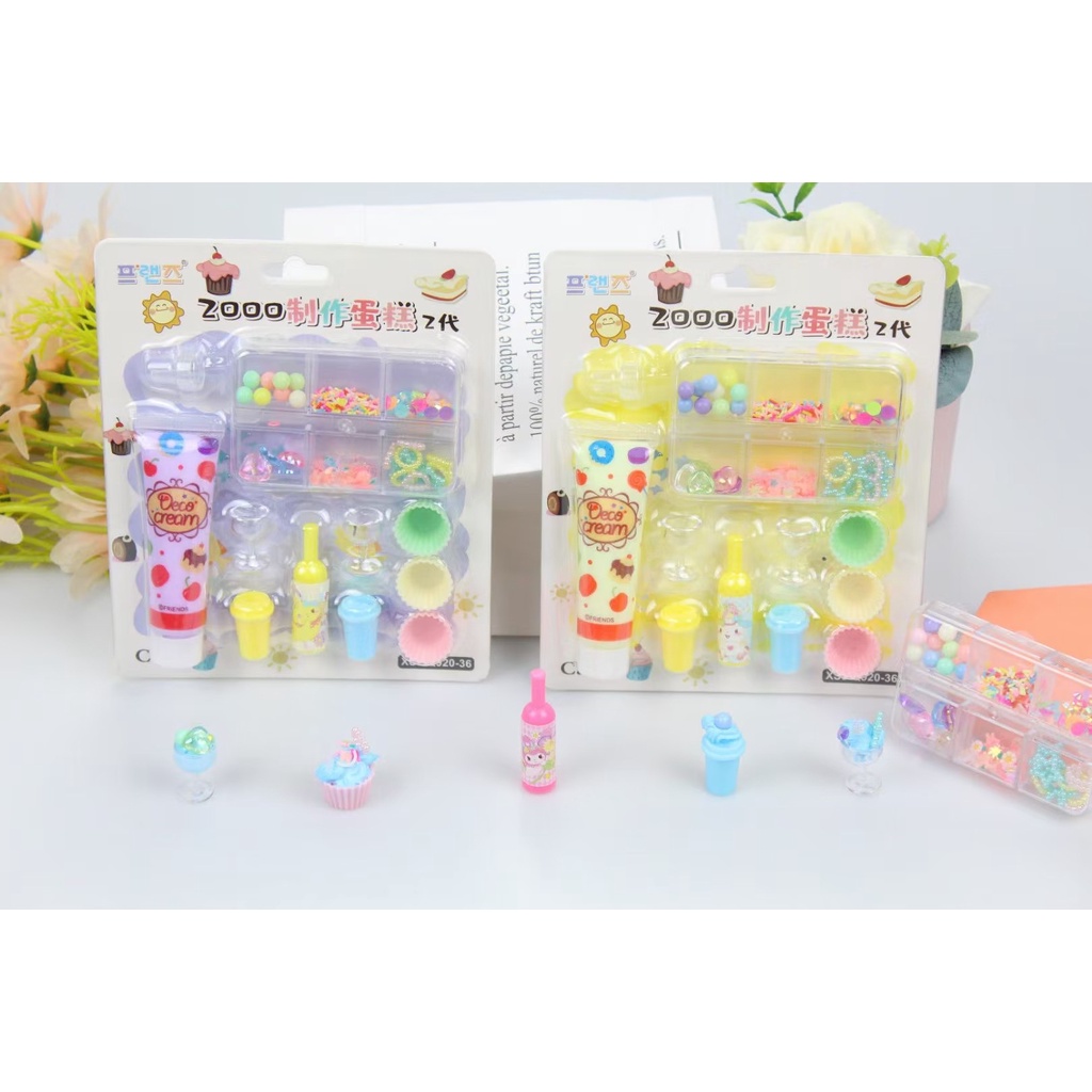 Simulation Cream Glue Imitation Cream Dessert Cake DIY Craft Soft Clay