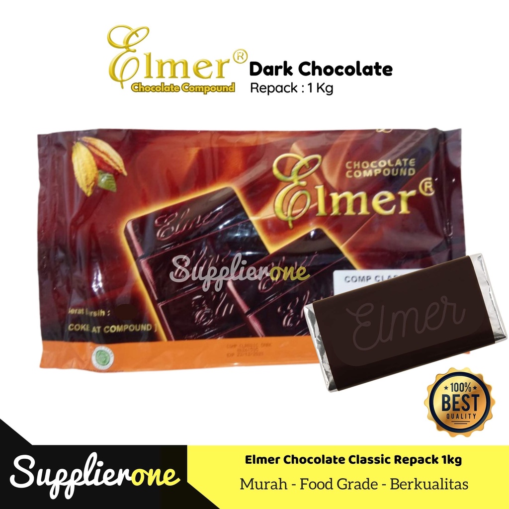 Elmer Compound Dark Chocolate Repack 1kg/Elmer Compound Classic Dark ...