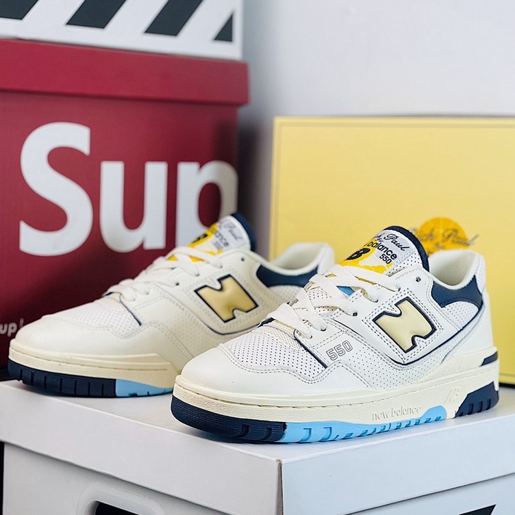 rich paul x new balance 550 white blue nb550 奶白 浅蓝 bb550rp1 new balance ...