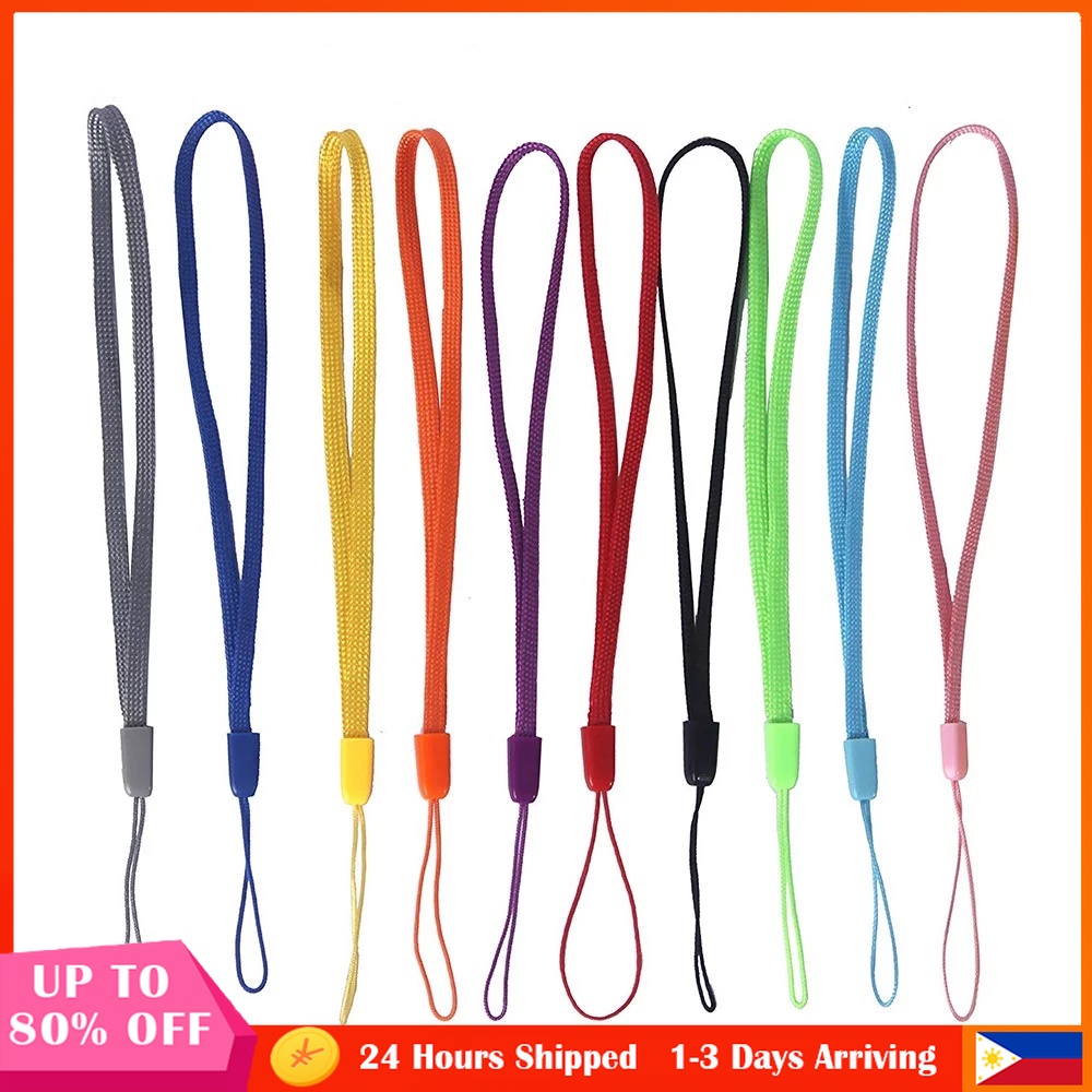 Nylon Mobile Phone Keys Lanyard String Random Color Hand Wrist Strap ...