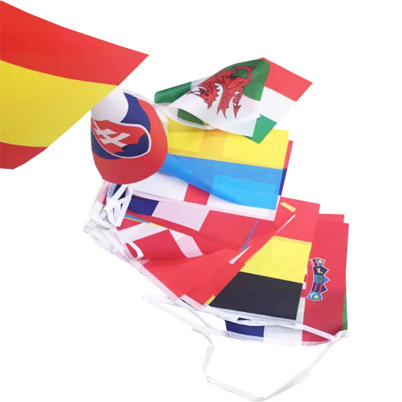 Qatar 2022 World Cup 32 Flags String Flags Qatar World Cup Decorative ...
