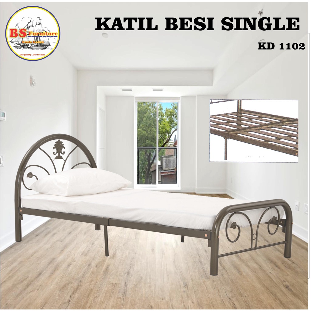 KD 1102 *Lantai Besi/2 Inch Frame/Katil Single/Single Bed Frame/Katil ...