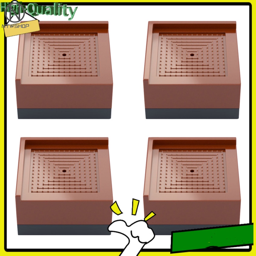 Adjustable Furniture Bed Risers 3 Inch Heavy Duty Leg Height Extenders ...
