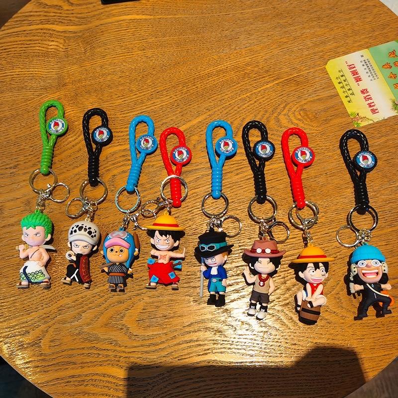 GANTUNGAN Keychain Import Keychain Cartoon One Piece Luffy Zoro Usopp