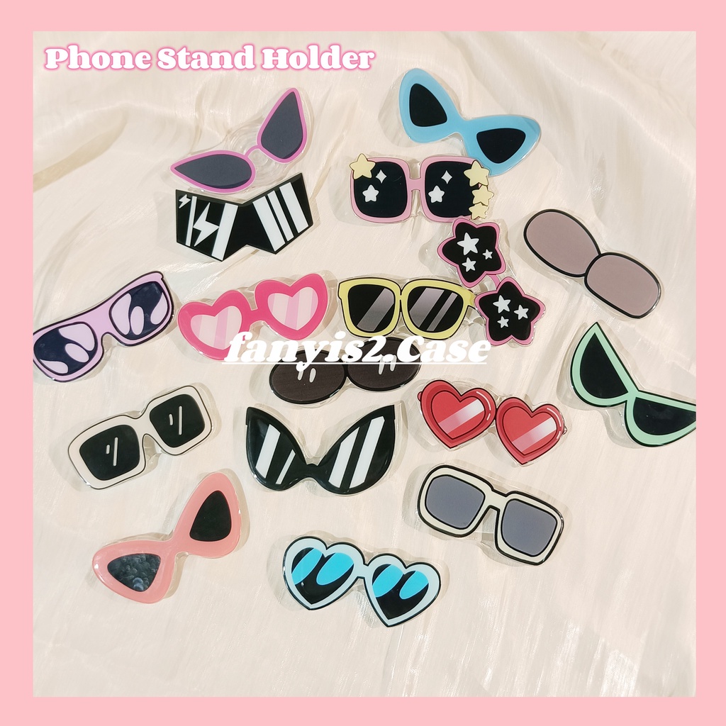 DIY CARTOON GLASSES Phone Stent Airbags Can be Wholesale Can Retract