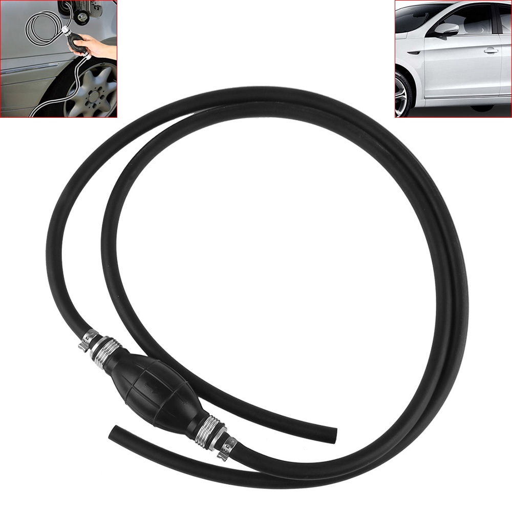 Universal Manual Fuel Pump Tubing Motor Fuel Gas Hose Line Assembly with Rubber Primer Bulb for