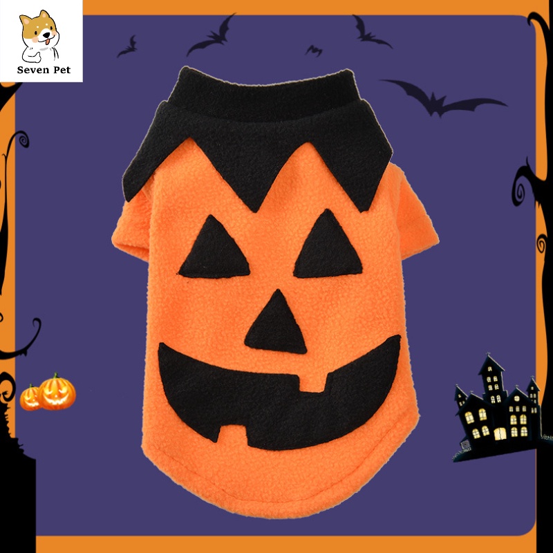 Halloween Dog Clothes Cat Halloween Dress Up Pumpkin Dog Pet