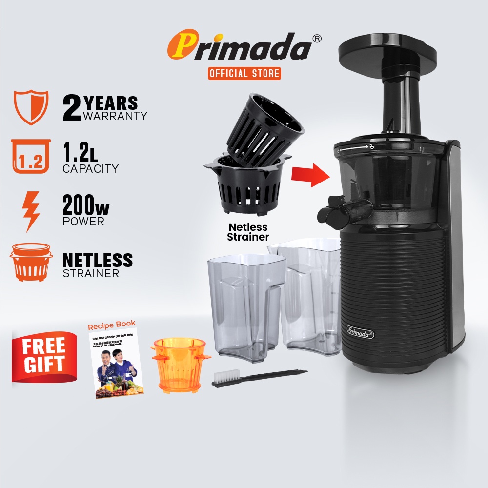Primada PSJ-1 PSJ-2 スロージューサー Primada Netless Slow Juicer PSJ11 | Shopee Malaysia