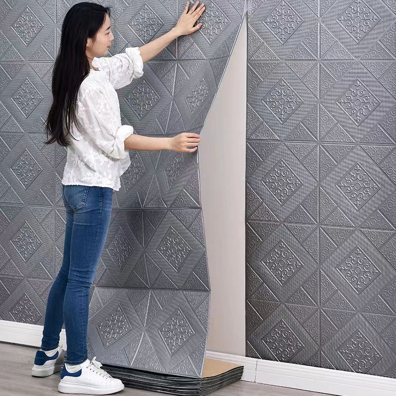 Ready Stock Wall Paper Dinding Wallpaper Sticker Adhesive Wall Decor ...