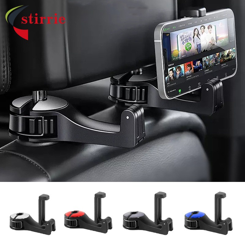 Universal 2in1 Car Seat Backrest Headrest Hook Hanger Back Seat Phone ...