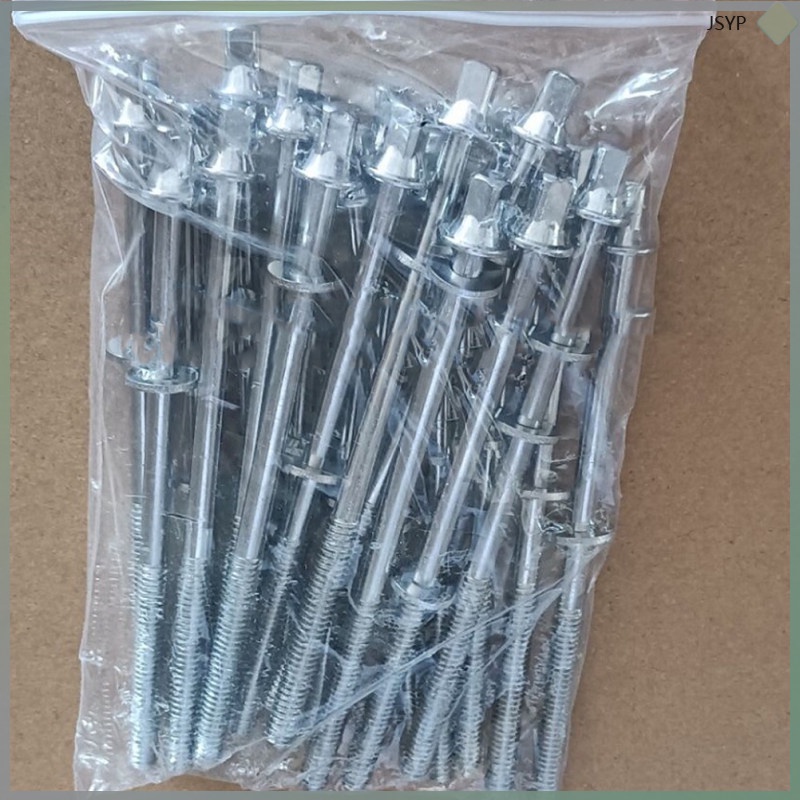 6pcs Drum Screws Bass Drum Tension Rods Drum Parts Snare Drum Tension