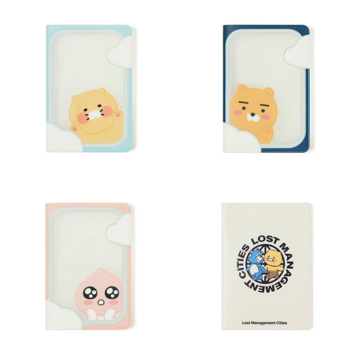 [KOR] Kakao Friends Airplane Cloud Passport Case Luggage Carrier Travel ...