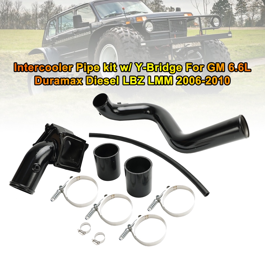 Intercooler Pipe kit w/ YBridge For GM 6.6L Duramax Diesel LBZ LMM