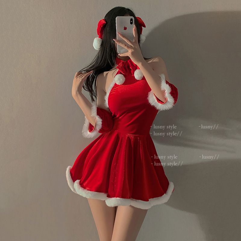 Christmas Costume Female Hot Girl Sexy Dress Halloween Cosplay Elk