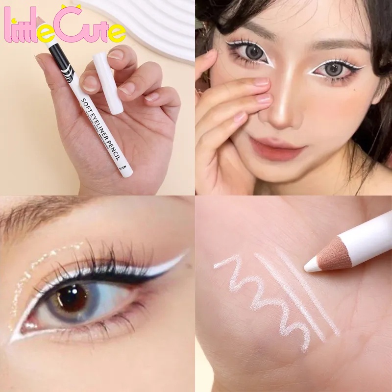 Menow Waterproof Long Lasting Eye Liner Pen For Stage Makeup Lying Silkworm Brightens White 