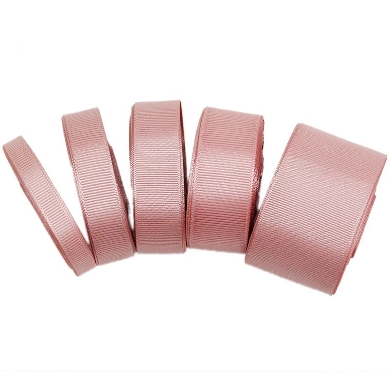 (10M/ROLL)Meat Pink Striped Ribbons Of Different Sizes And Widths Fresh ...