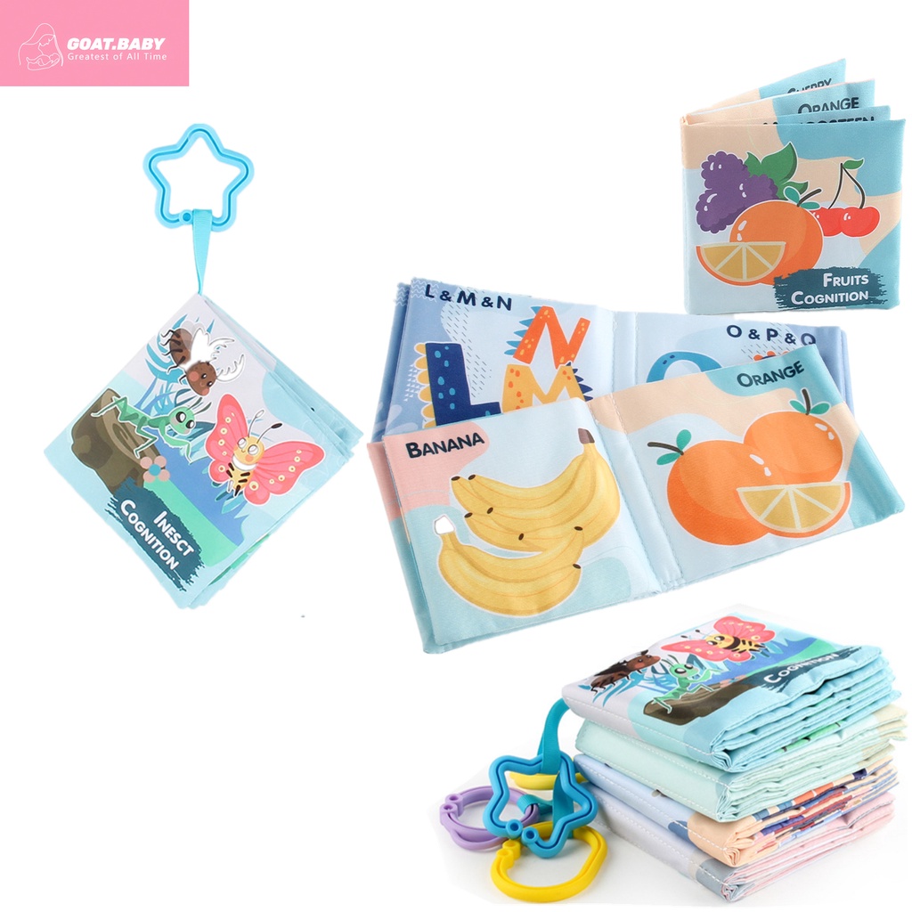 Crinkly Baby Toy Soft Book Soft Baby Cloth Book - Crinkly Sensory Book ...