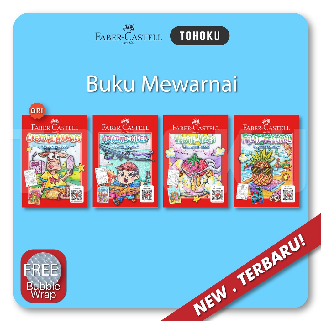 Faber-castell Coloring Book - Coloring Drawing Book | Shopee Malaysia