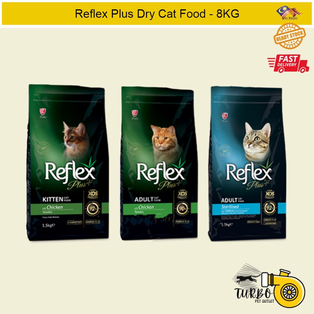 Reflex Plus Dry Cat Food Full Range 8kg ( Original Pack ) Shopee
