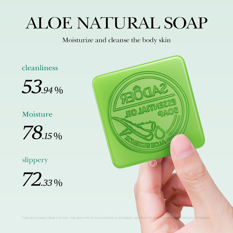 SADOER Aloe Vera Smooth Cleansing Natural Soap 100g