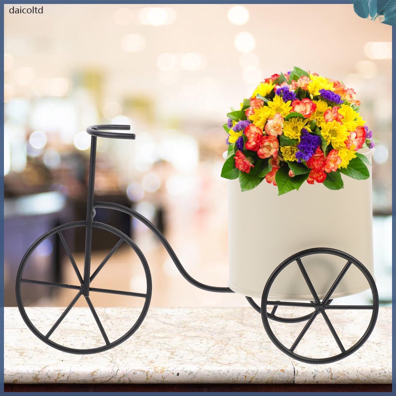 Mini Succulent Planter Tricycle Stand Pots Rustic Flower Face Planters