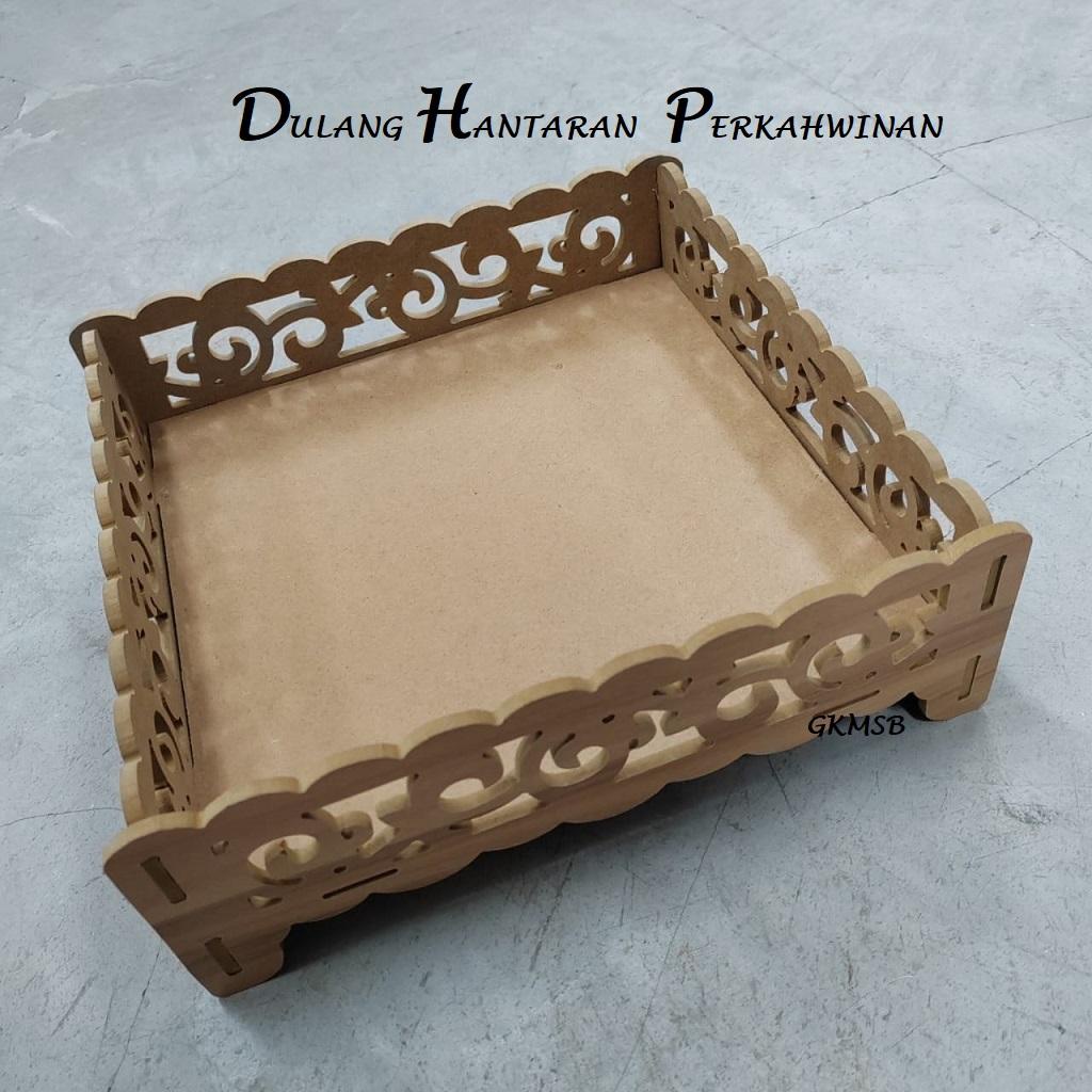 Wooden Tray Wedding Dulang Kayu Hantaran Pallet Hantaran /Gift tray ...