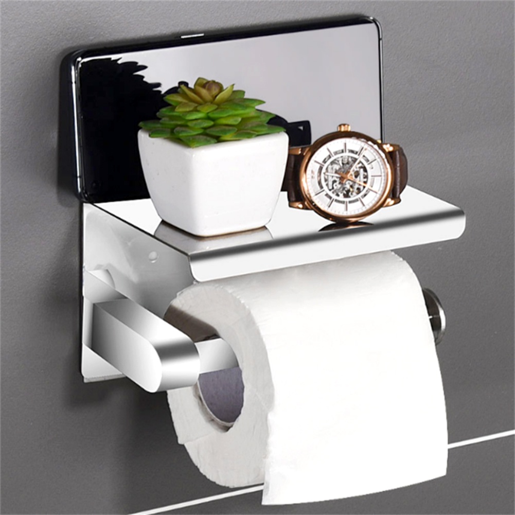 Household Roll Paper Holder Space Saving Paper Roll Storage Rack For