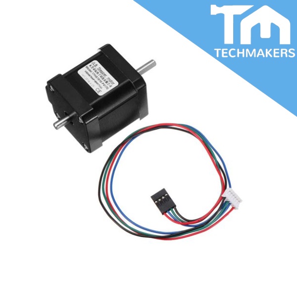 NEMA17 17HS4401B Dual Shaft Stepper Motor Bipolar TECHMAKERS