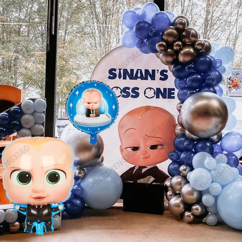 78pcs Baby Boss Theme Balloon Birthday Party Decoration Set Latex ...