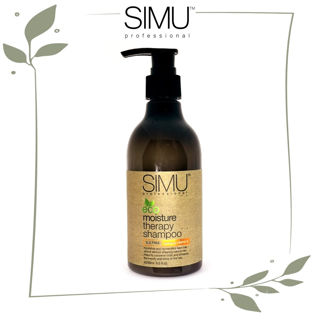SIMU PROFESSIONAL eco Moisture Therapy Shampoo 250ml / 1000ml | Shopee ...