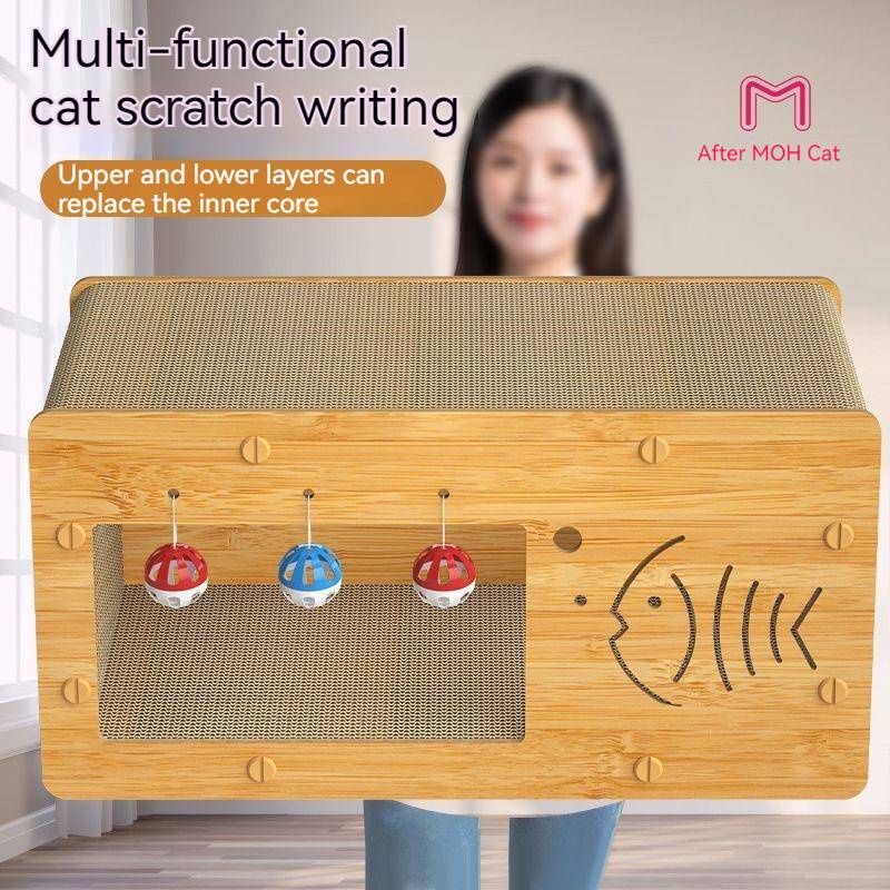 Cat claw board, cat nest, integrated wear-resistant, non falling ...