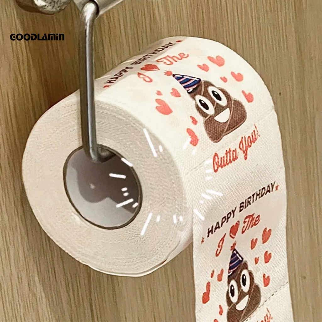 goodlamin Funny Toilet Paper Roll Prank Toilet Paper Roll Happy
