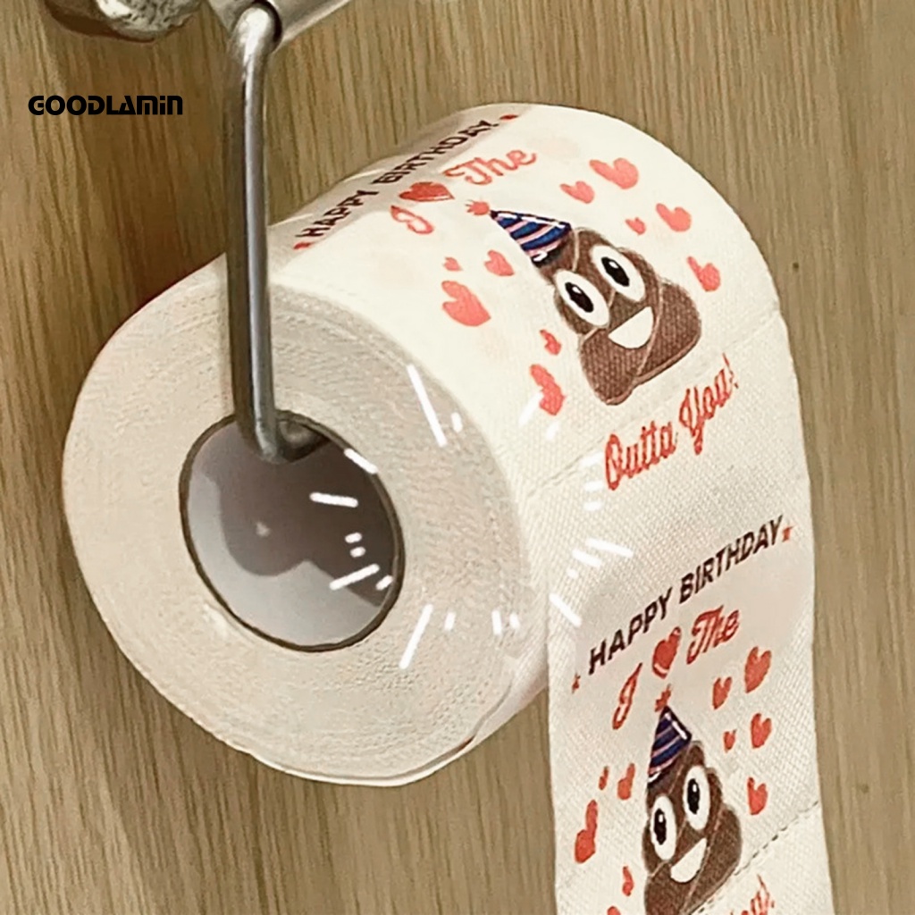 goodlamin Funny Toilet Paper Roll Prank Toilet Paper Roll Happy ...