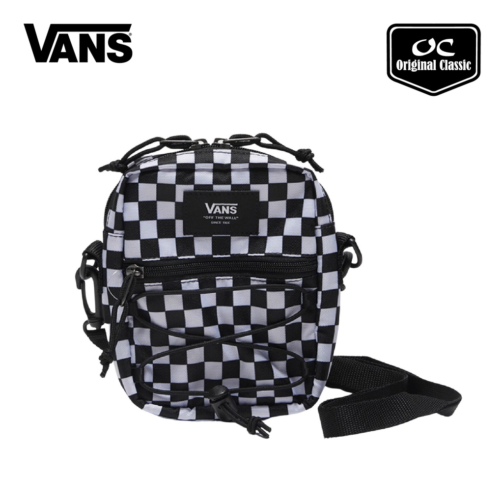 Vans Mini Bail CrossBody Bag (Black/White) Shopee Malaysia