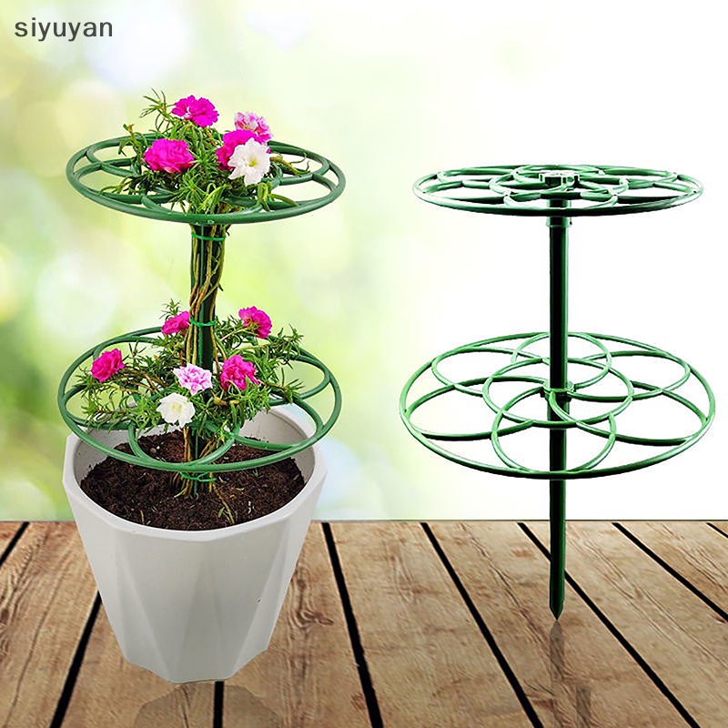 Si 1Pc Plastic Garden Stackable Climbing Frame Plant Cage Frame Plant
