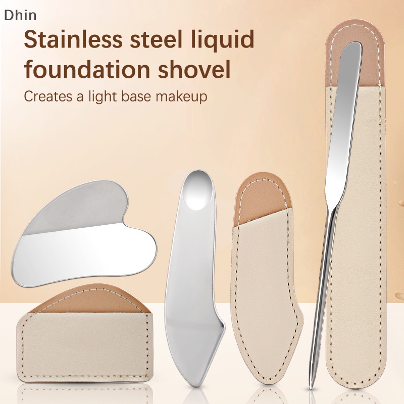 [Dhin] Stainless Steel Foundation Spatula Mask And Eye Cream Spoons