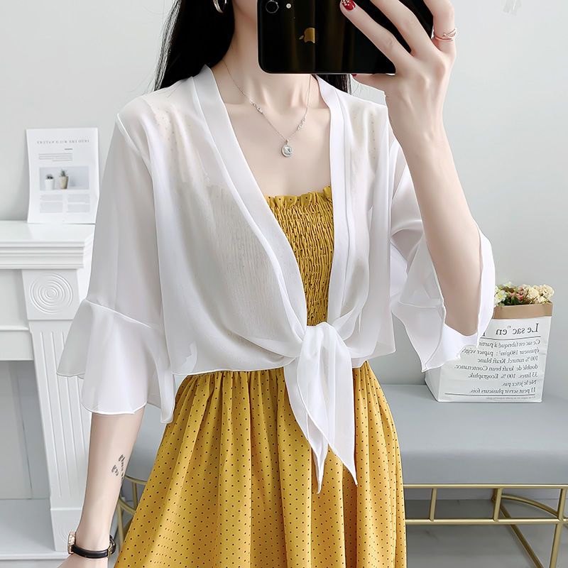 Summer New Style Sun-Proof Clothes Short Chiffon Cardigan Plus Size ...