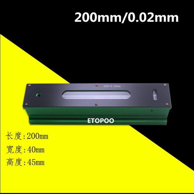 High Precision 0.02mm 100/150/200/250/300mm Master Mechanical Bar Level