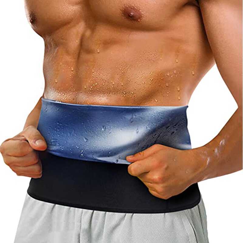 Sweet Sweat Belt Waist Trimmer Belt Adjustable Intensive Slimming Waist  Clincher Sauna Weight Loss Trainer for Exercise Workout Running Jogging Gym  Yoga Back Support Wrap (M)