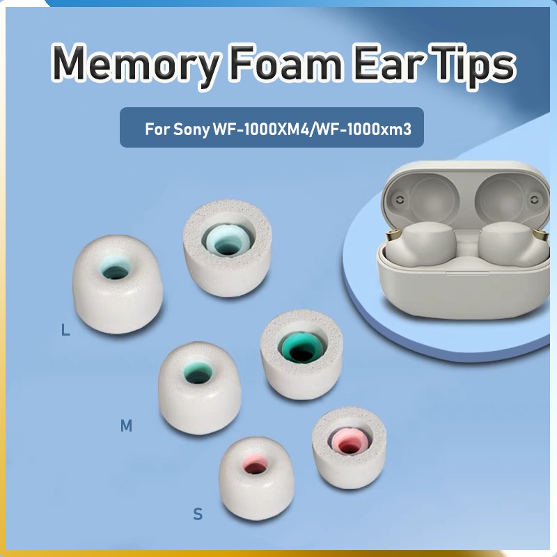 Memory Foam Earbud Tips For Sony WF1000XM5 WF1000XM4 WF1000XM3 Noise