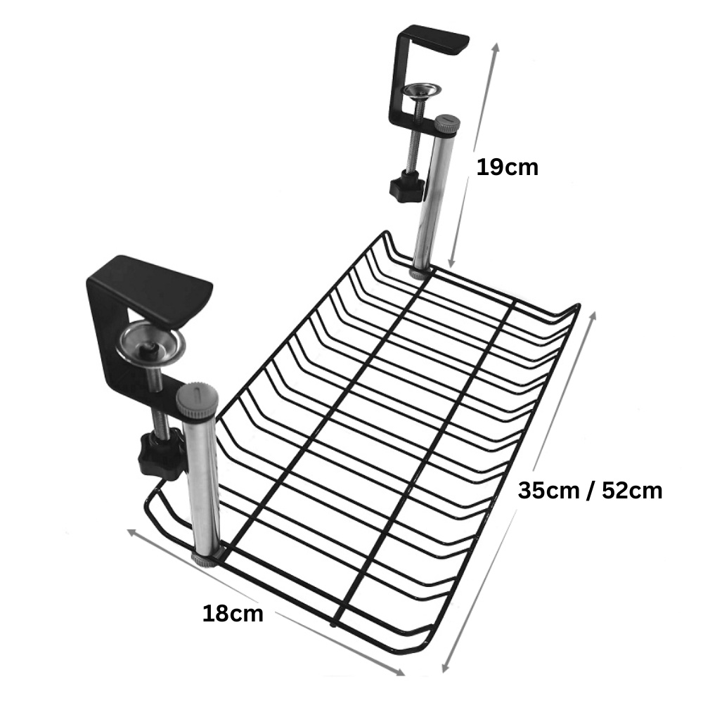 No Need Drill Under Desk Cable Management Tray Cable Organizer