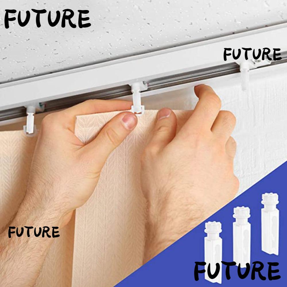 HLFUTU 20 Pcs Vertical Blind Repair Tabs, POM White Vertical Blinds Replacement Slats, Easy To