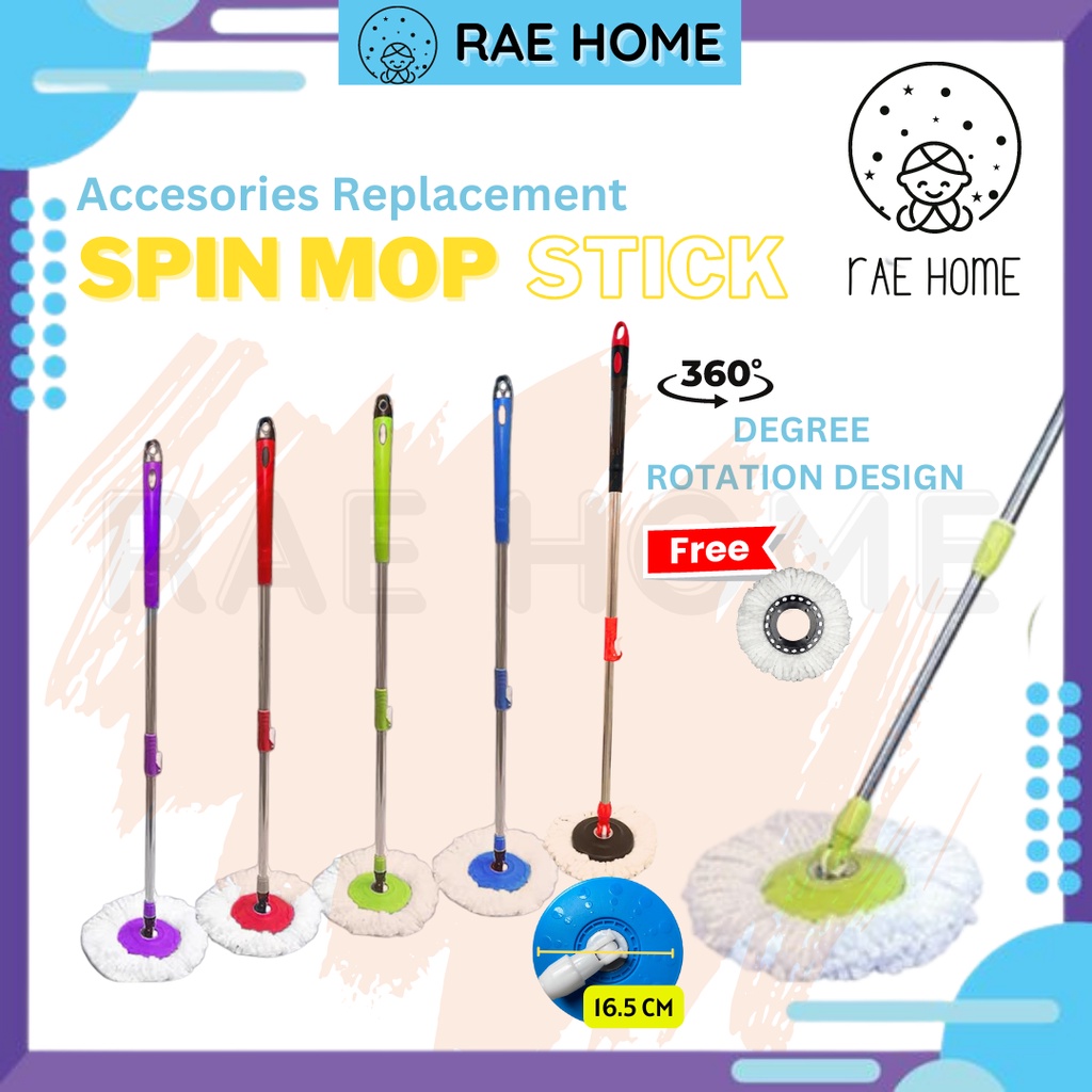 Spin Mop Stick Handle FULL SET Replacement (Mop Stick Only) Shopee Malaysia