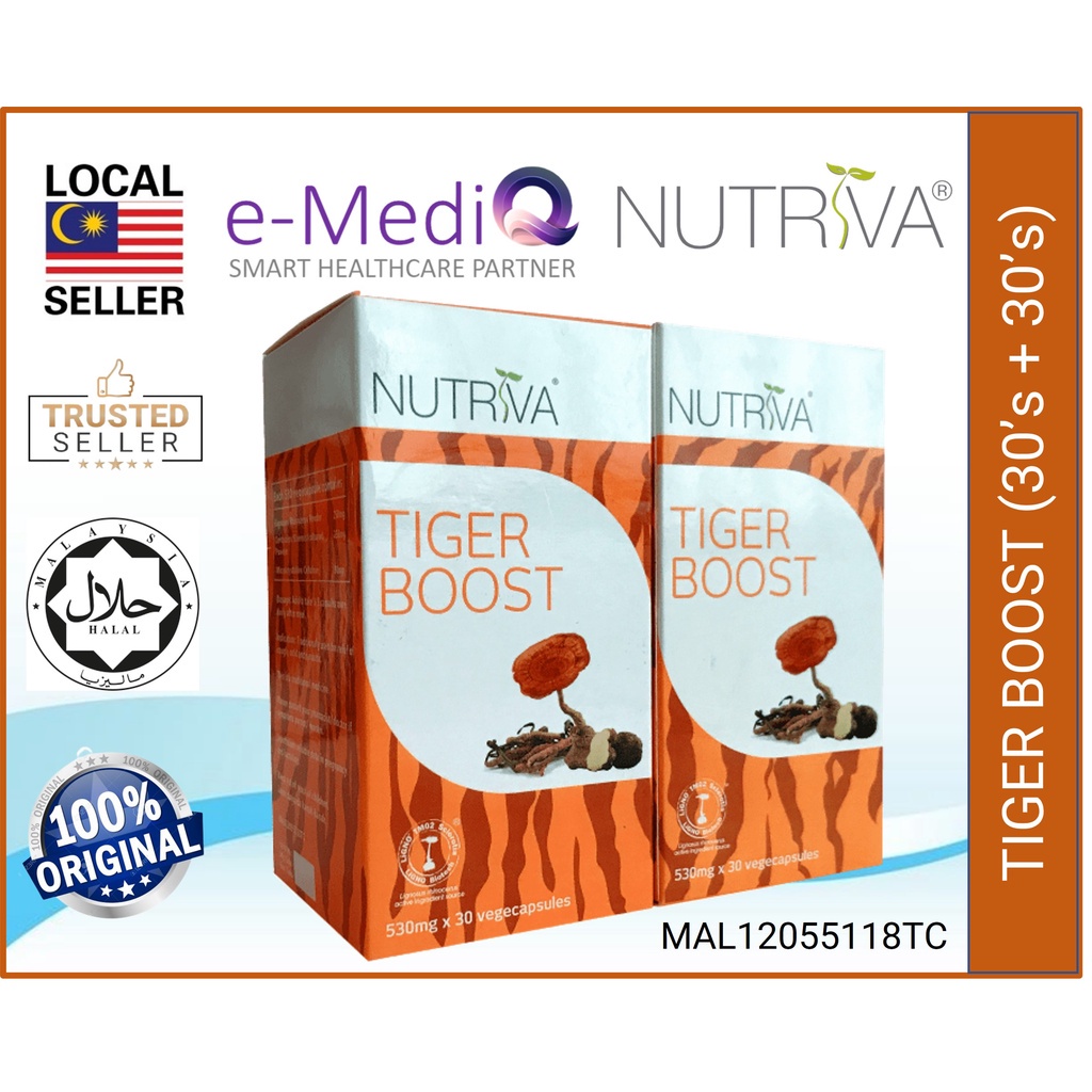 Nutriva Tiger Boost -Clean & Rejuvenate Lungs with TMM+Cordyceps Relief ...
