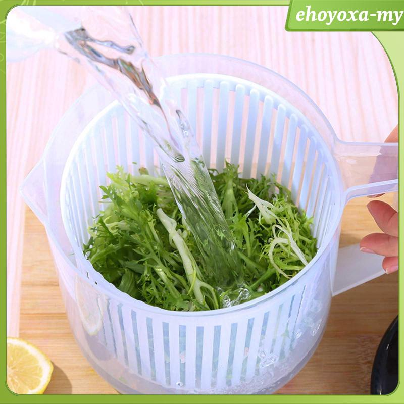 [EhoyoxaMY] Large Salad Dryer 2.5L Lettuce Washer and Dryer for Spinach