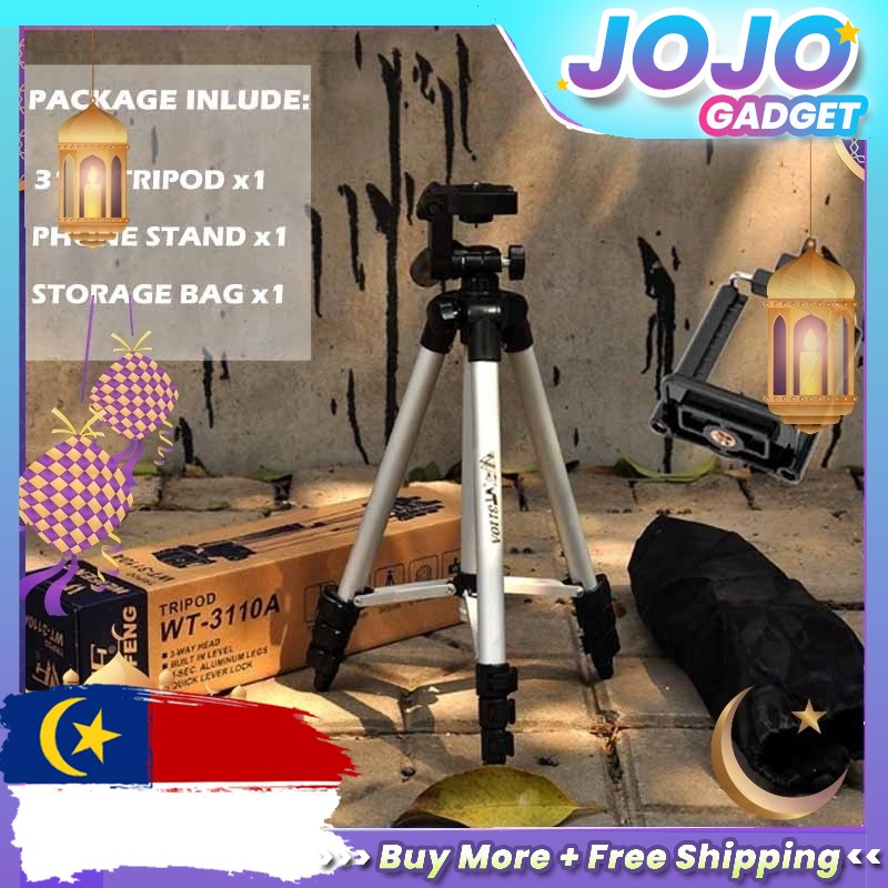 Ready go to ... https://invol.co/cla8tmn [ Portable Lightweight 3110/3120 360 Degree Foldable Tripod Stand Mount For Phone Camera Tripod Extender | Shopee Malaysia]